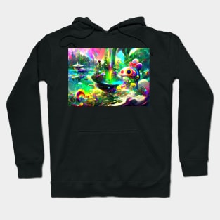 Color Globs | Rainbow Water Forest Hoodie